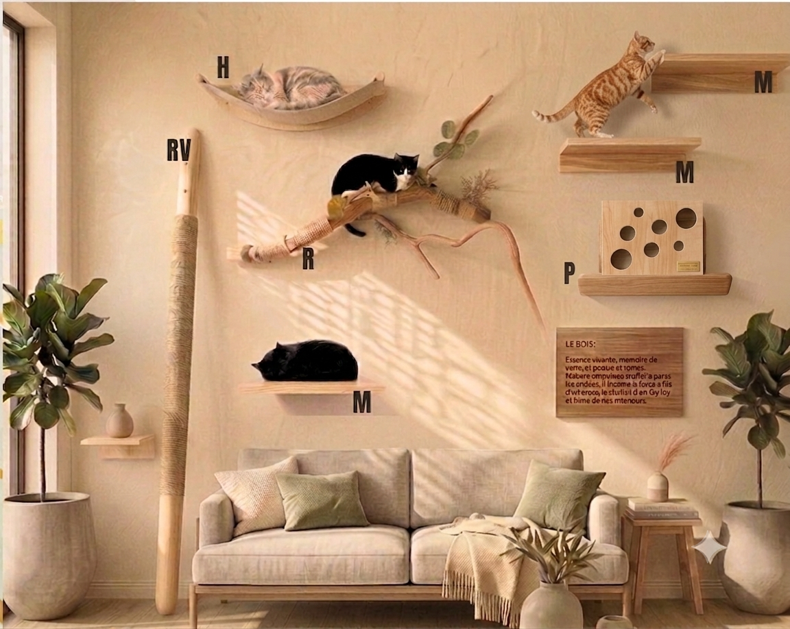 BALAM - Gimnasio mural modular para gatos
